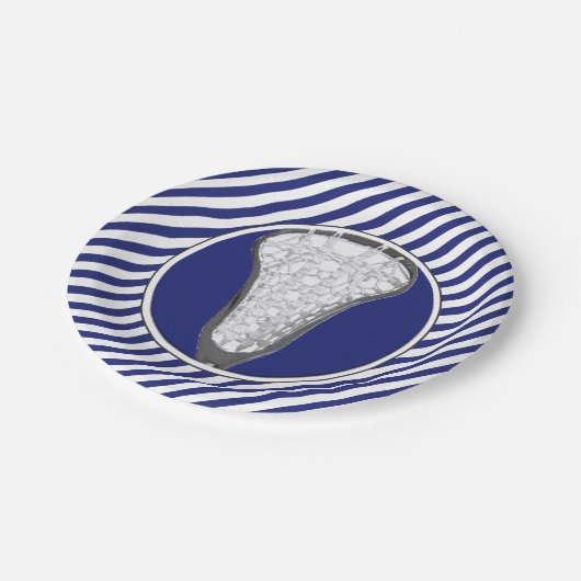 Lacrosse Pappteller (Schrägansicht)