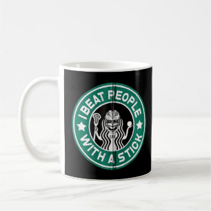 Lacrosse Parody Lax Ich schlage Leute mit einem St Kaffeetasse
