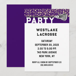 Lacrosse-Party Einladung