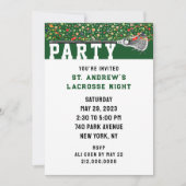 Lacrosse Party Einladung (Vorderseite)