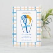 Lacrosse-Party Einladungen (Stehend Vorderseite)