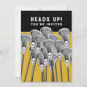 Lacrosse Party Einladungen