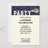 Lacrosse-Party Einladungen (Vorderseite)