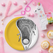 Lacrosse Party Gelb Pappteller (Party)