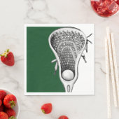 Lacrosse Party Green Serviette (Beispiel)