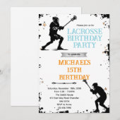 Lacrosse party invitation einladung (Vorne/Hinten)