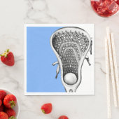 Lacrosse Party Light Blue Serviette (Beispiel)