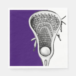 Lacrosse Party Lila Serviette