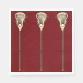 Lacrosse Party Maroon Serviette (Vorderseite)