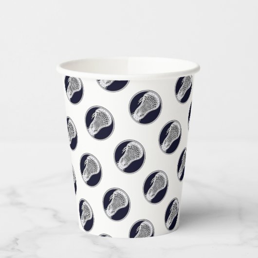 Lacrosse Party Navy Blue Pappbecher (Links)