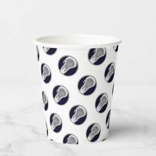 Lacrosse Party Navy Blue Pappbecher
