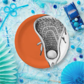 Lacrosse Party Orange Pappteller (Party)
