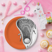 Lacrosse Party Orange Pappteller (Party)