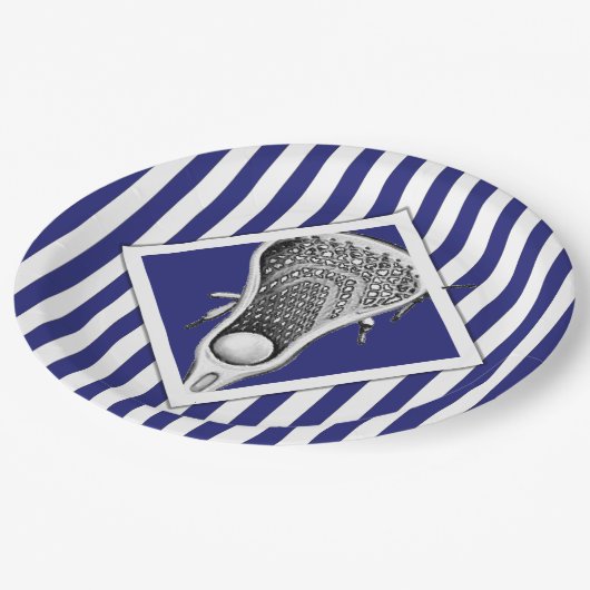 Lacrosse Party Paper Teller (Schrägansicht)