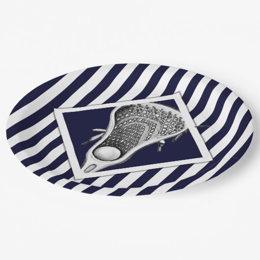 Lacrosse Party Paper Teller (Schrägansicht)