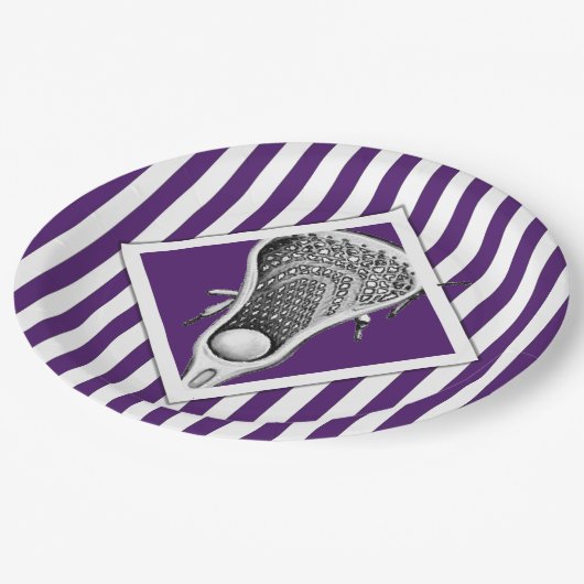 Lacrosse Party Paper Teller (Schrägansicht)