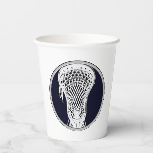 Lacrosse Party Pappbecher (Rückseite)