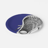 Lacrosse Party Pappteller (Schrägansicht)