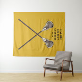 Lacrosse Party Senior Night Wandteppich (Beispiel (Horizontal))