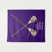 Lacrosse Party Senior Night Wandteppich (Vorderseite (Horizontal))