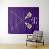 Lacrosse Party Senior Night Wandteppich (Beispiel (Horizontal))