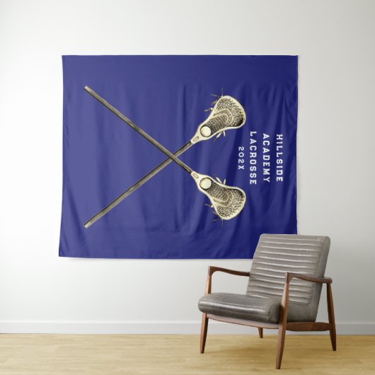 Lacrosse Party Senior Night Wandteppich (Beispiel (Horizontal))