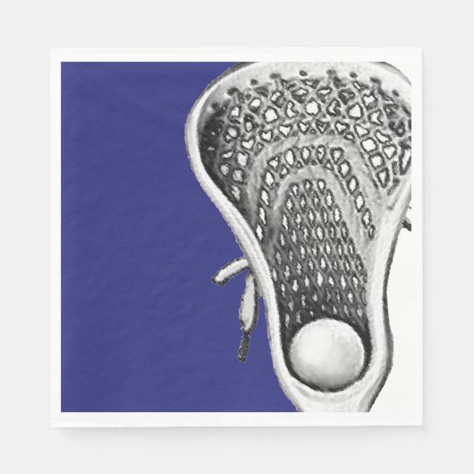 Lacrosse Party Serviette (Vorderseite)