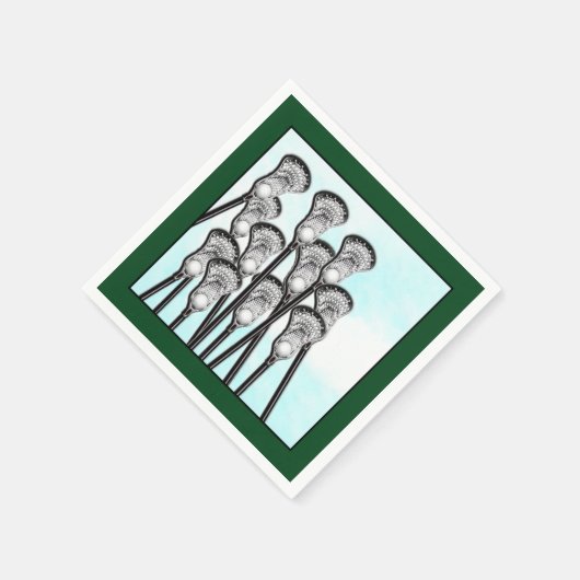 Lacrosse Party Serviette (Ecke)