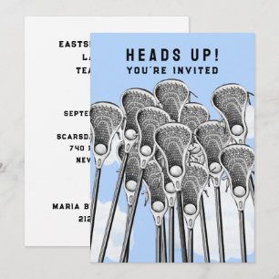 Lacrosse-Party Team Event Einladungen