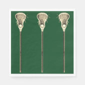 Lacrosse Party Team Green Serviette (Vorderseite)