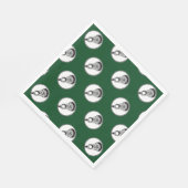 Lacrosse Party Team Green Serviette (Ecke)