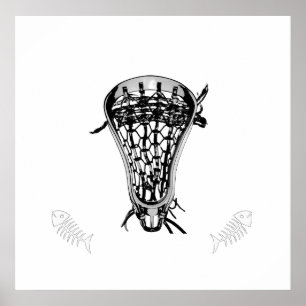 Lacrosse Pass Fisch Poster
