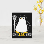 Lacrosse Penguin Funny Lax Team Lacrosse Weihnacht Karte (Gelbe Blume)