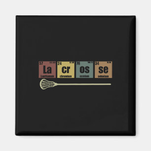 Lacrosse Periodensystem der Elemente Vintage Lusti Magnet