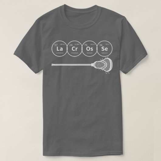 Lacrosse Periodic able Elements Chemistry Gift T-Shirt (Design vorne)