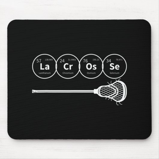 Lacrosse Periodic Table of Elements Chemistry Gift Mousepad (Vorne)