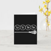 Lacrosse Periodic Table of Elements Chemistry Karte (Gelbe Blume)