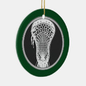 Lacrosse Personalisiert Collectible Keramik Ornament (Rechts)