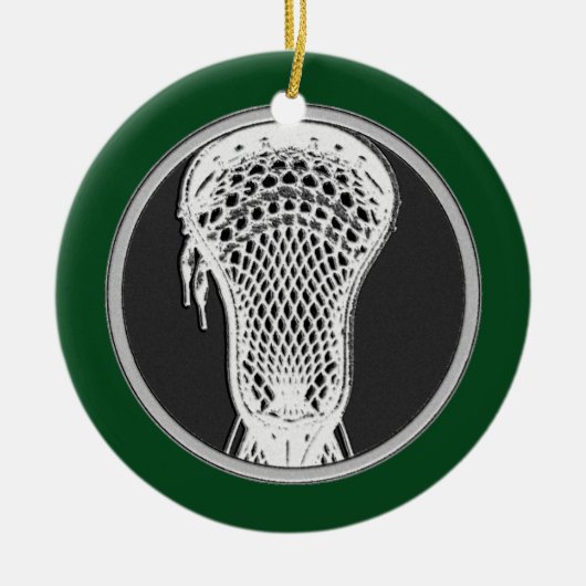 Lacrosse Personalisiert Collectible Keramik Ornament (Vorne)