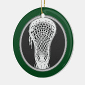 Lacrosse Personalisiert Collectible Keramik Ornament (Links)