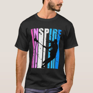 Lacrosse Pink Blue Sports Inspirational Mo inspiri T-Shirt