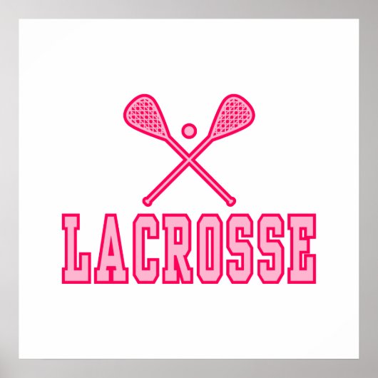 Lacrosse Pink Poster (Vorne)