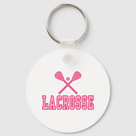 Lacrosse Pink Schlüsselanhänger (Vorderseite)