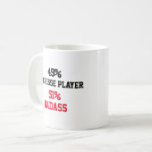 Lacrosse Player Badass Kaffeetasse (Vorderseite Links)