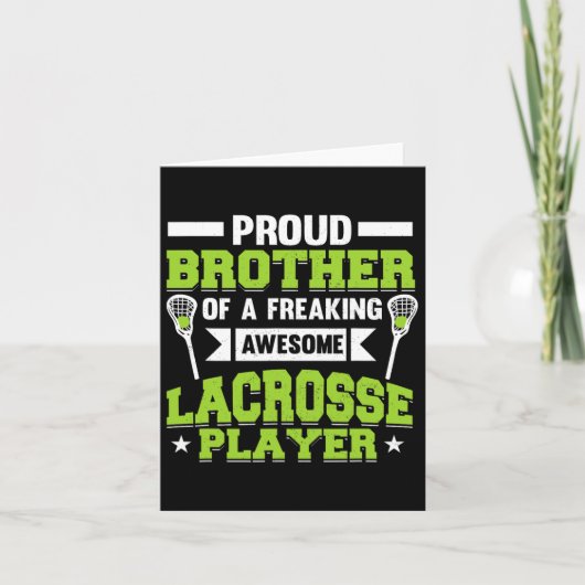Lacrosse Player Coach Brother Karte (Vorderseite)