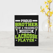 Lacrosse Player Coach Brother Karte (Gelbe Blume)