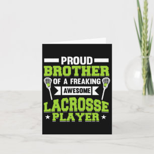 Lacrosse Player Coach Brother Karte