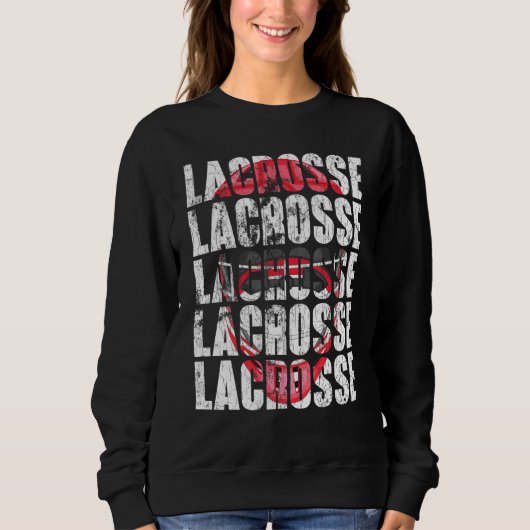 Lacrosse Player Coach Graphic Sweatshirt (Vorderseite)