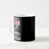 Lacrosse Player Coach Mama Mutter Kaffeetasse (Vorderseite Links)