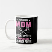 Lacrosse Player Coach Mama Mutter Kaffeetasse (Links)